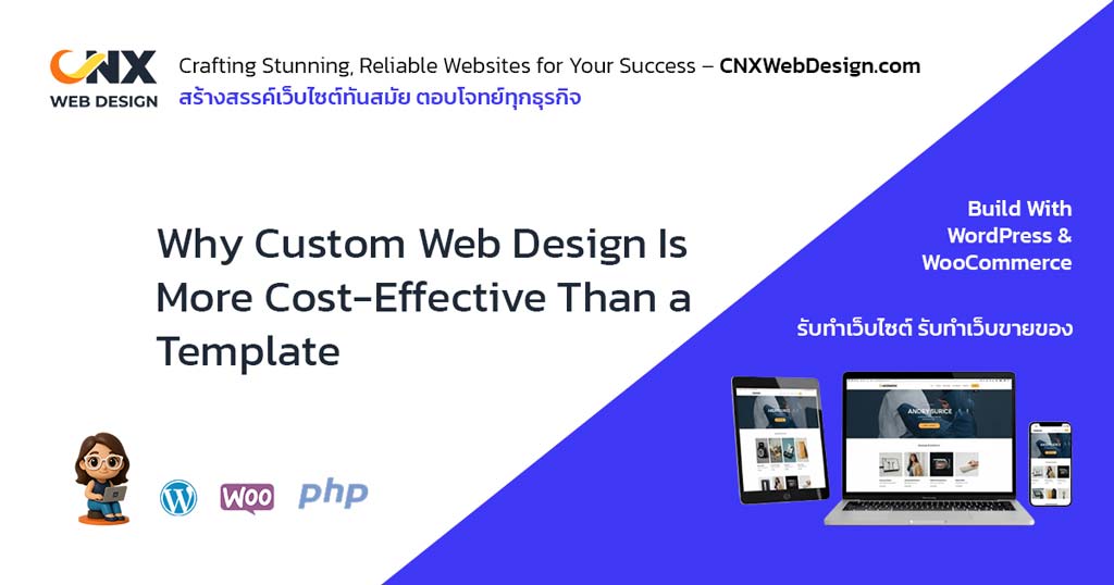 feature image why custom web design is more cost effective than a template